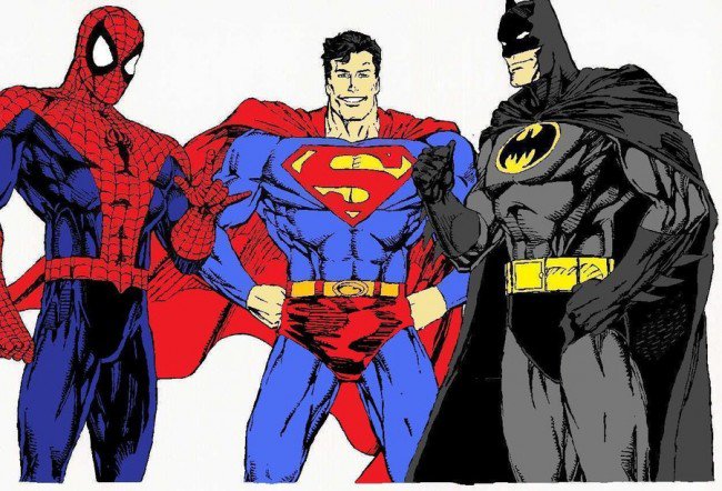 batman__superman__spider_man_by_irishwolf666-d57cbq2-650x442